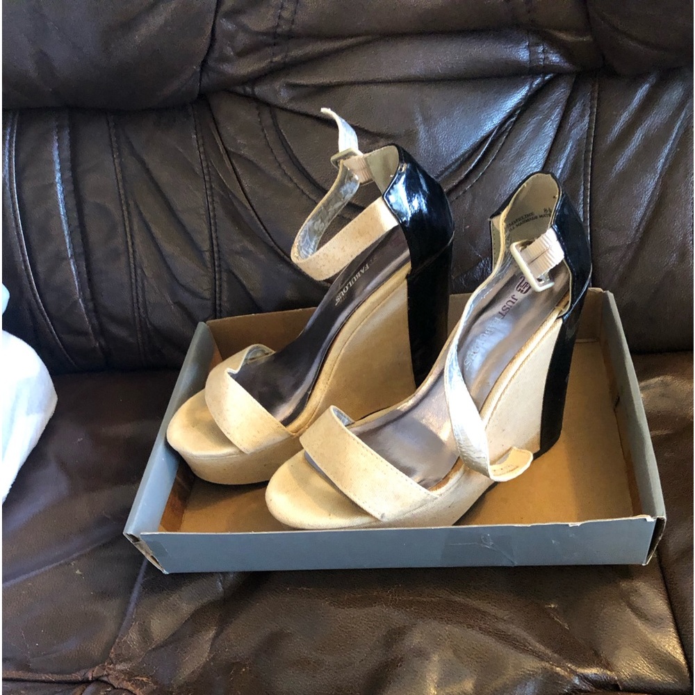 Just Fabulous Emmeline chunky platform heel, size 8.5